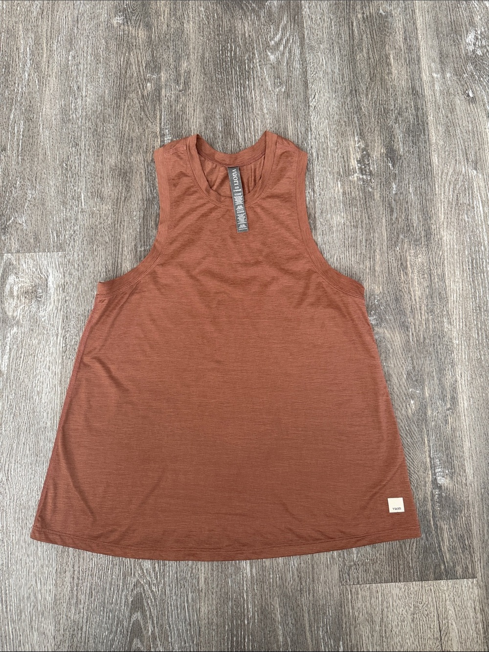 Vuori Rust Tank Top in Warm Terra Cotta